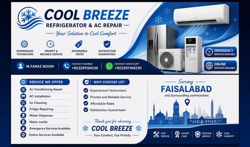 Cool Breeze Refrigerators & AC Repair +923291194230