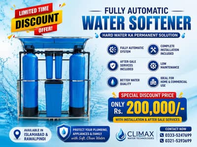 Water softener plant Automatic
