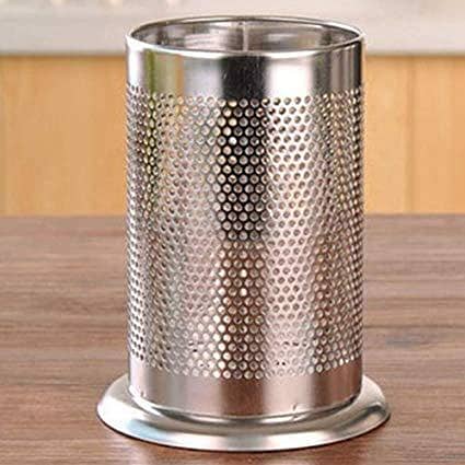 Stainless Steel Spoon and Utensil Holder - Kitchen Organizer for Countertop Storage