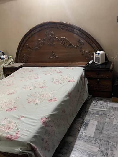 Complete Double Bed with cupboard