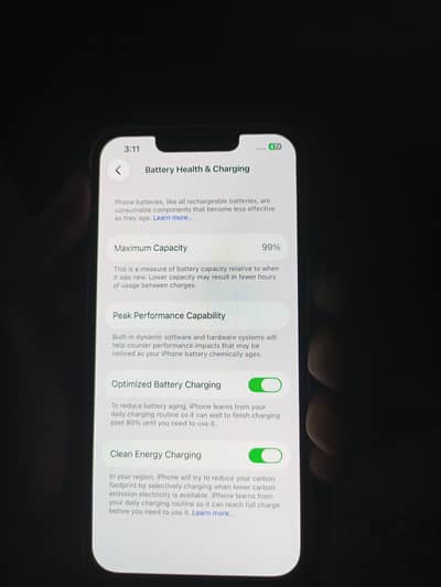 Apple iPhone 13 condition 90by100 display msg unknown part