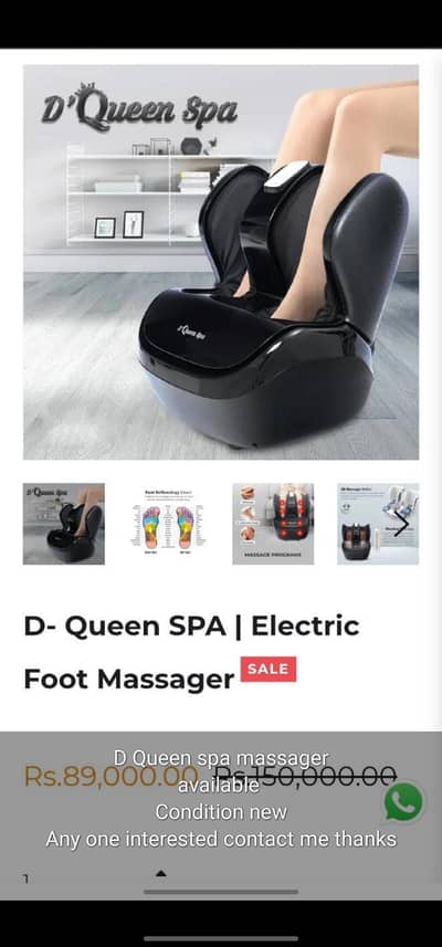 d queen spa massager