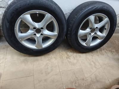 15" 4 Nut Alloy Wheels and Tyres up for sale