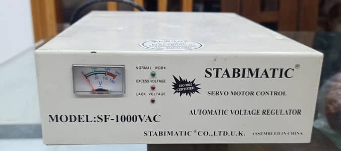 STABIMATIC AUTOMATIC VOLTAGE REGULATOR Stabilizer