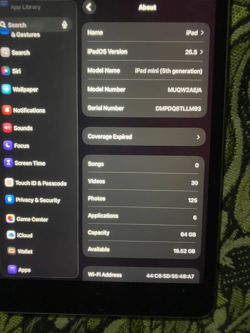 ipad mini 5 2