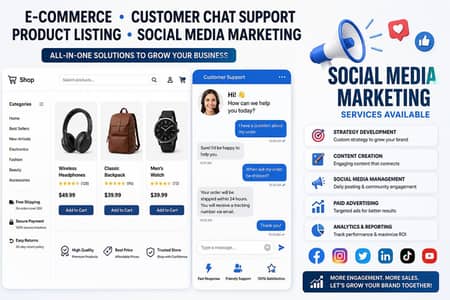 Professional Remote E-Commerce Services Available Across Pakistan