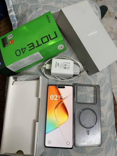 Infinix Note 40 (Ram 8+5 256Gb Rom) fingr Off baqi All oky
