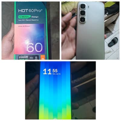Infinix hot60pro plus 256gb with box