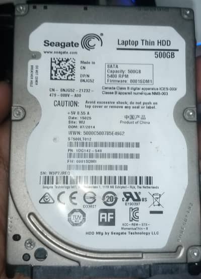 Seagate 500 GB Slim Laptop Hard Disk 7200 rpm