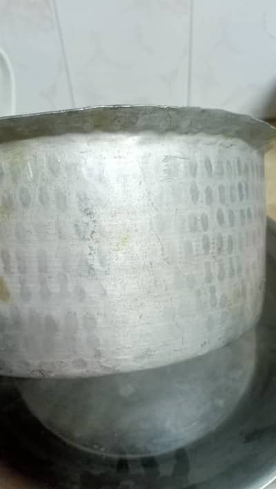 silver patila and other items