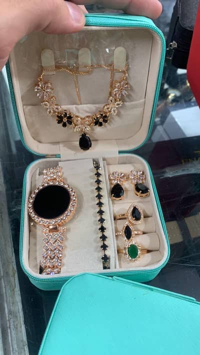  Luxury Ladies Jewelry Set with Watch – Premium Gift Set 