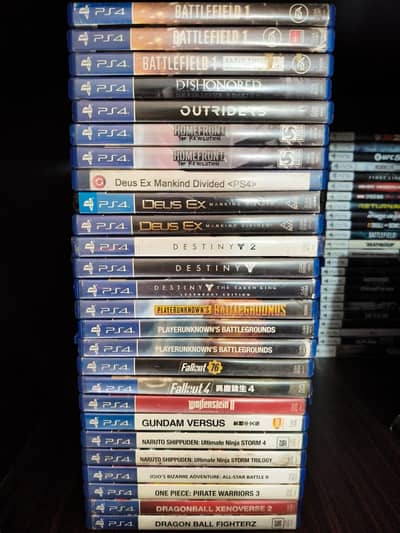 play station 4 games Available