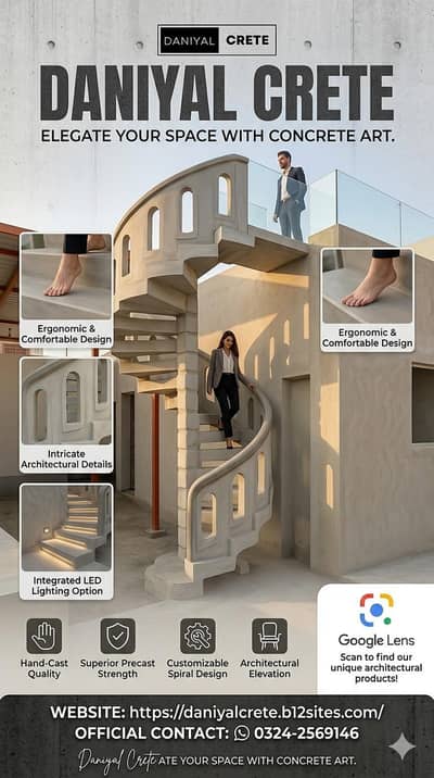 Precast Concrete Spiral Staircase