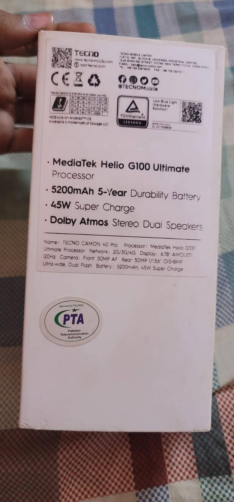 Tecno CAMON 40 Pro 3