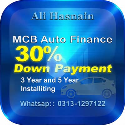 MCB Auto finance 30% down payment