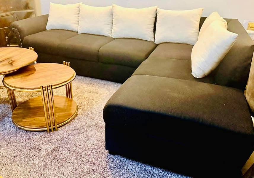 L shape Sofa.  Read Description 0