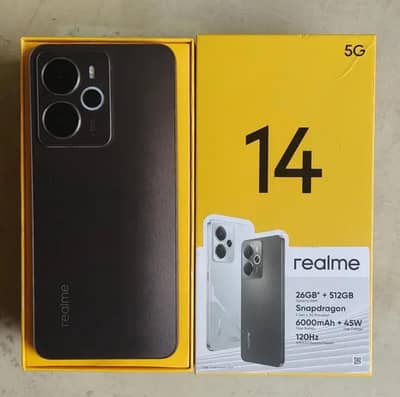 Realme 14 12/512GB memory with all assories for sale