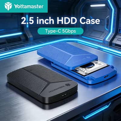 SSD/HDD Enclosure SATA to USB 3.0 Type-C External Hard Drive Case
