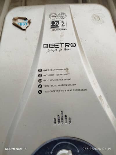 Beetro Instant Gas Water Heater for Sale (2 Units Available)