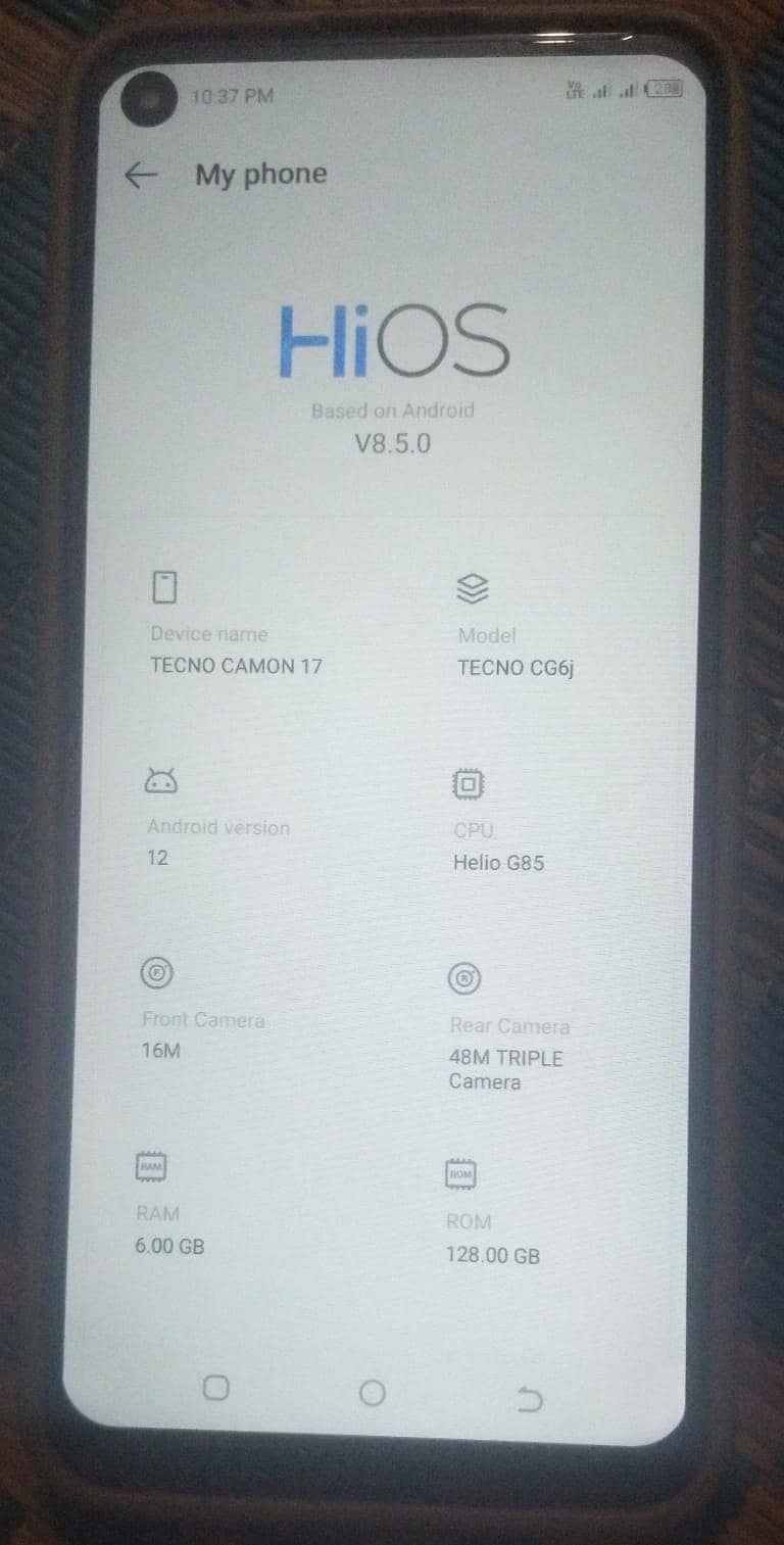 Tecno Camon 17 5
