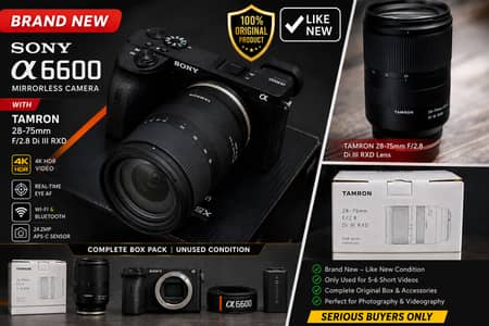 Sony Alpha A6600 + Tamron 28-75mm F/2.8 Di III RXD (Like New Condition