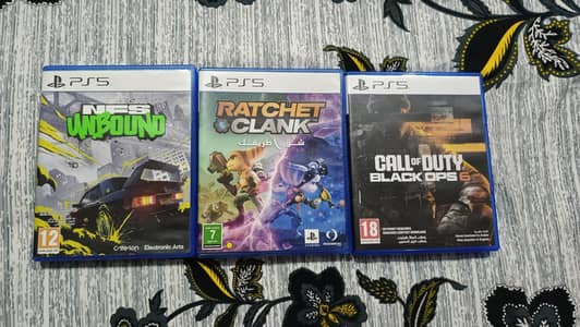 ps5 Black ops 6 and NFS unbound brand new condition