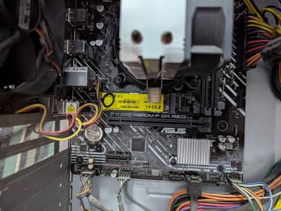 ASUS PRIME H610M-F D4 2.0 + Processor i3 12100F + heat sink cooler