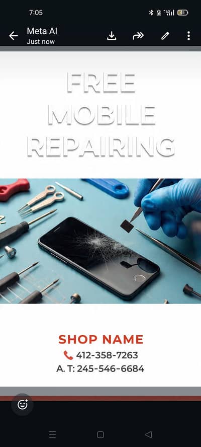 Free Mobile Repairing Service