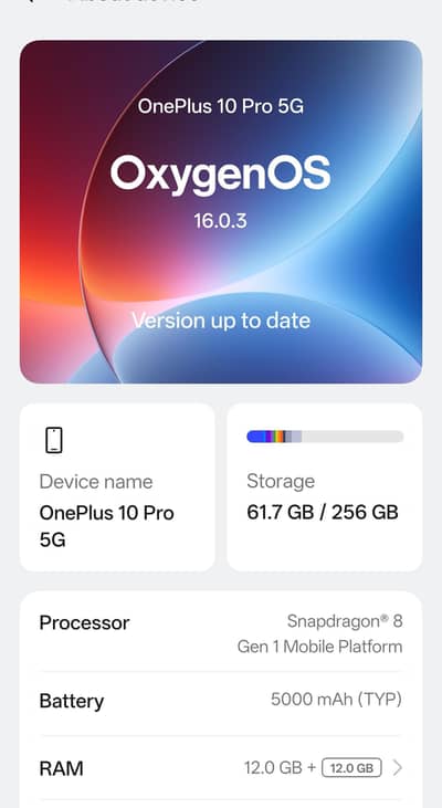 One Plus 10 Pro PTA,