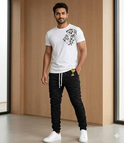 2pcs men,s polyester printed track suit online delivery