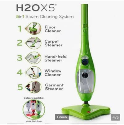 Electric H2O MOP X5 Steam Mop and Handheld Steam Multipurpose Cleaner