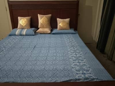 double bed with mattress