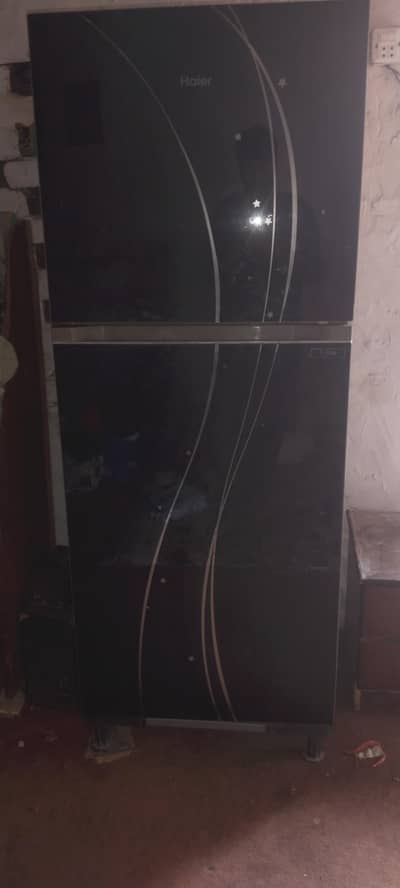 Haier fridge full size glass door
