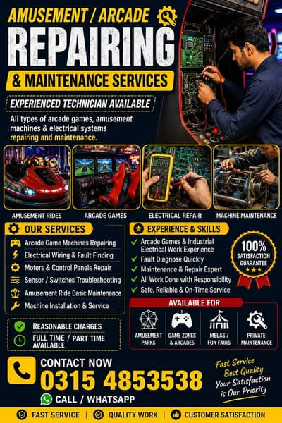 arcade game repairing