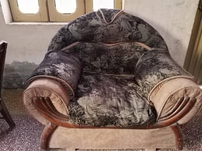 black flower sofa