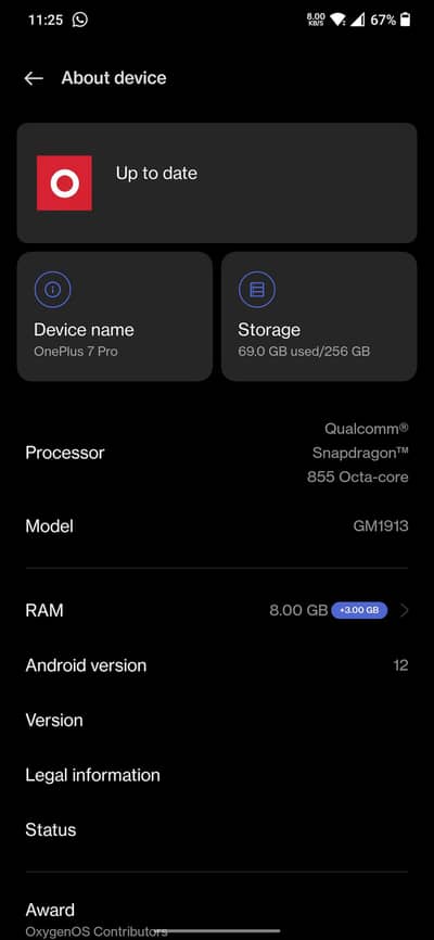 One Plus 7 Pro