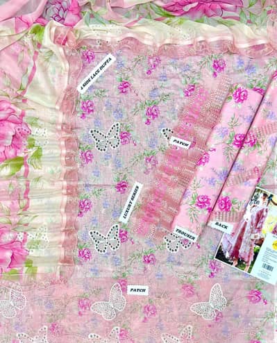 Beautiful unstitched Branded dress for women's