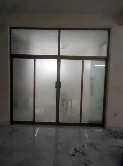 GLASS ALUMINIUM WINDOW'S GLASS 3D PAPER 12MM GLASS PARTITIONS BLINDS