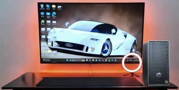 HP gaming PC with 32 inch led