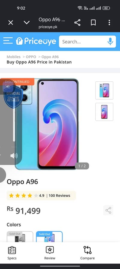 OPPO A96