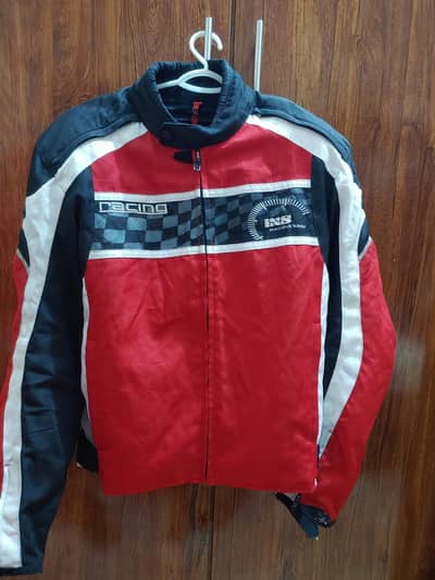 Biker Safety Riding Jacket - CE Armor, Water-resistant | L Size