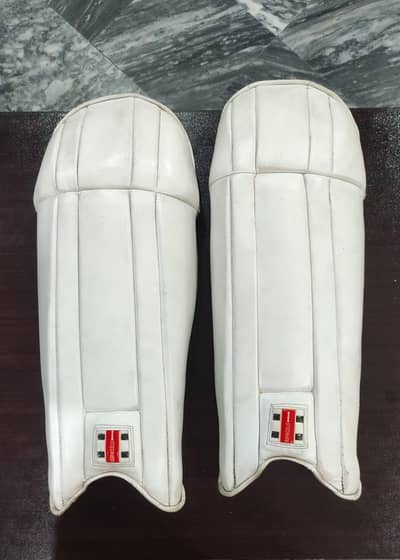wicket keeping pads with wicket keeping pad covers