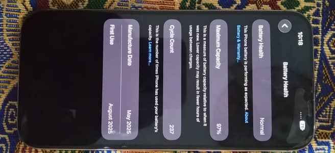 Apple iPhone 16 Pro Max with sim time