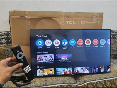 Tcl 40 inch android led google tv like brand new with box all acc