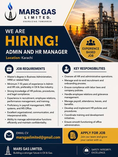 HR & ADMIN JOB OFFER