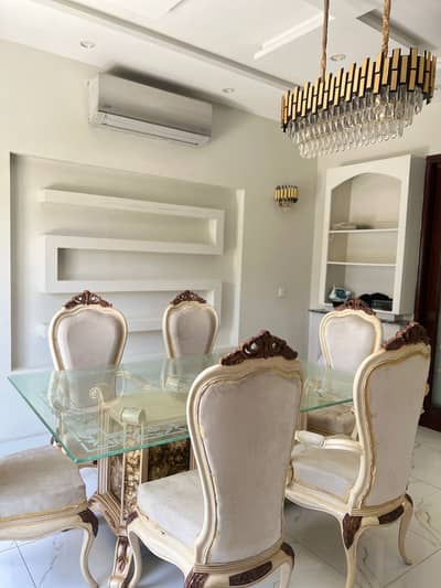 10 Marla Lower Portion Ultra Advance Modern Smart Features Designer Brand New Fully Furnished House Available For Rent Bahria Town Lahore