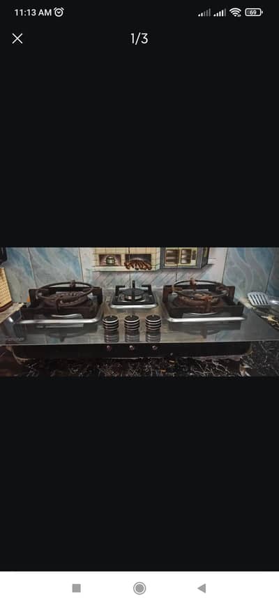 3 burner stove 4 months used only