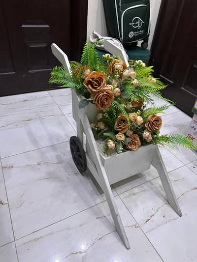 FLOWER CART WITH FLOWERS