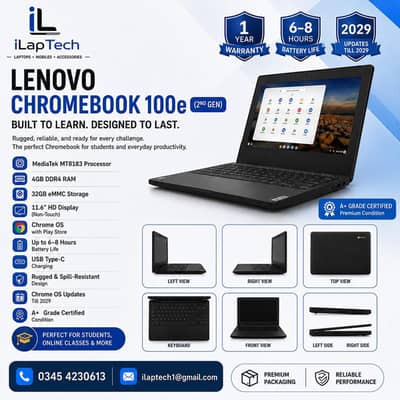 Premium packing, 1 year warranty, Chromebook 4gb, 32gb, C type charger