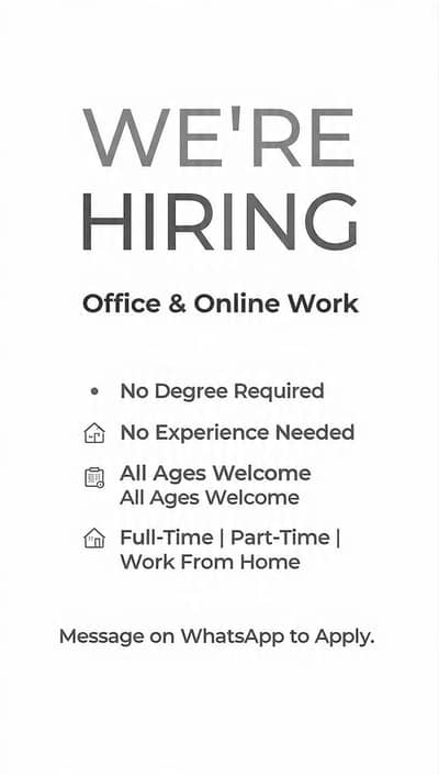 IMMEDIATE HIRING
